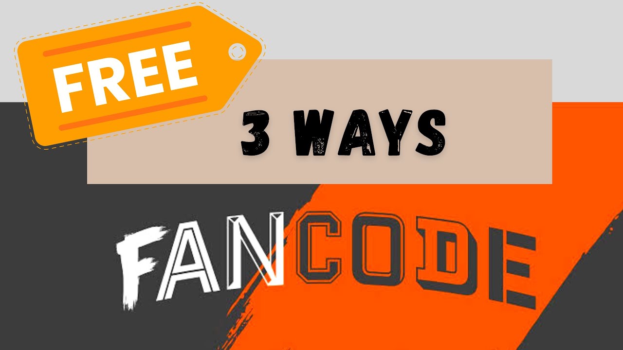 3 Ways FanCode Free Access (Live streaming) Fancode Subscription Discount Coupon/Pass SsAminfo