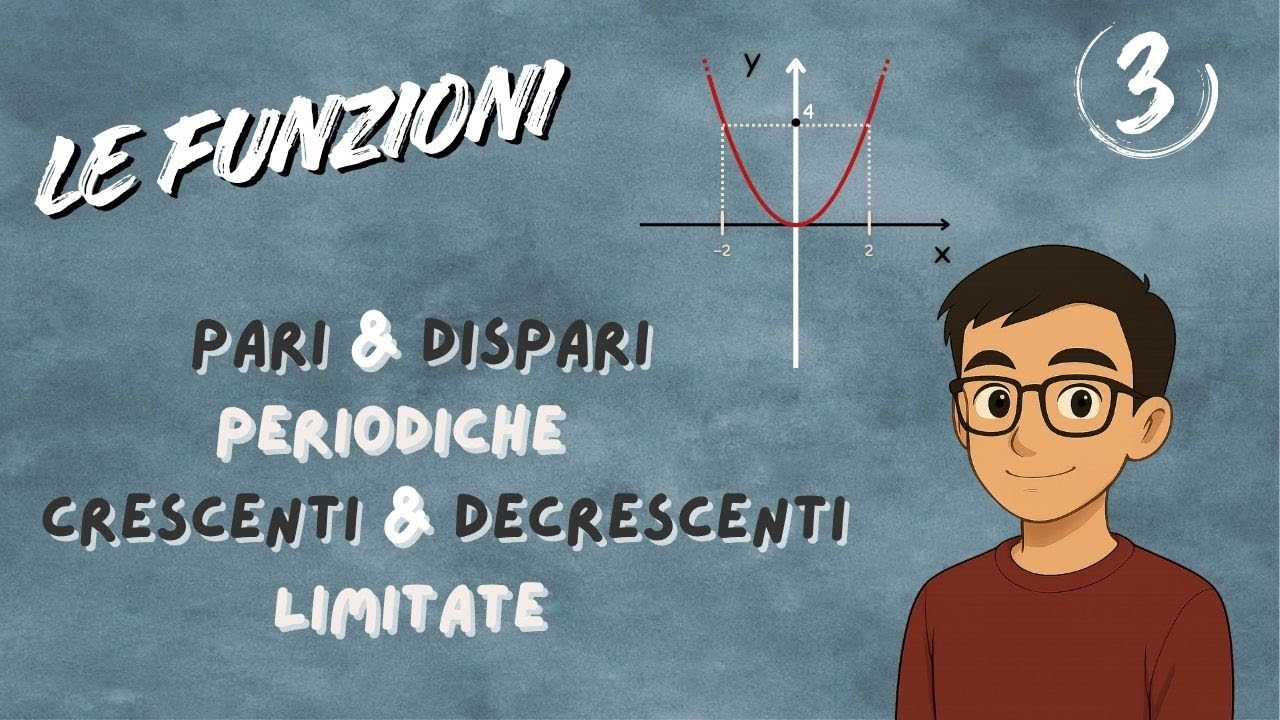 Le Funzioni Pari, Periodiche, Crescenti, Limitate e non solo...