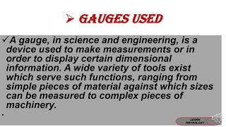 what is gauge | LEARN METROLOGY |