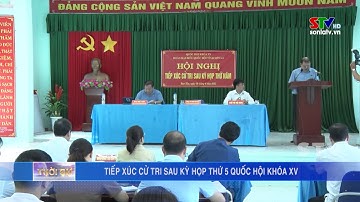 Đoàn đại biểu Quốc hội tỉnh Sơn La tiếp xúc cử tri sau kỳ họp thứ Năm, Quốc hội khóa XV