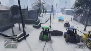 GTA V   PS4   Traktor Spass im Schnee