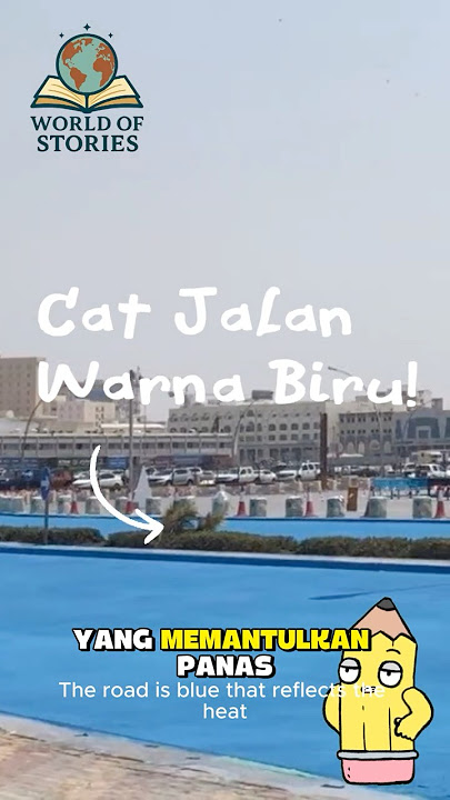 QATAR CAT JALAN BIRU! Turunkan Suhu Hingga 20°C! #faktaunik #faktamenarik #faktaqatar #qatar #unik