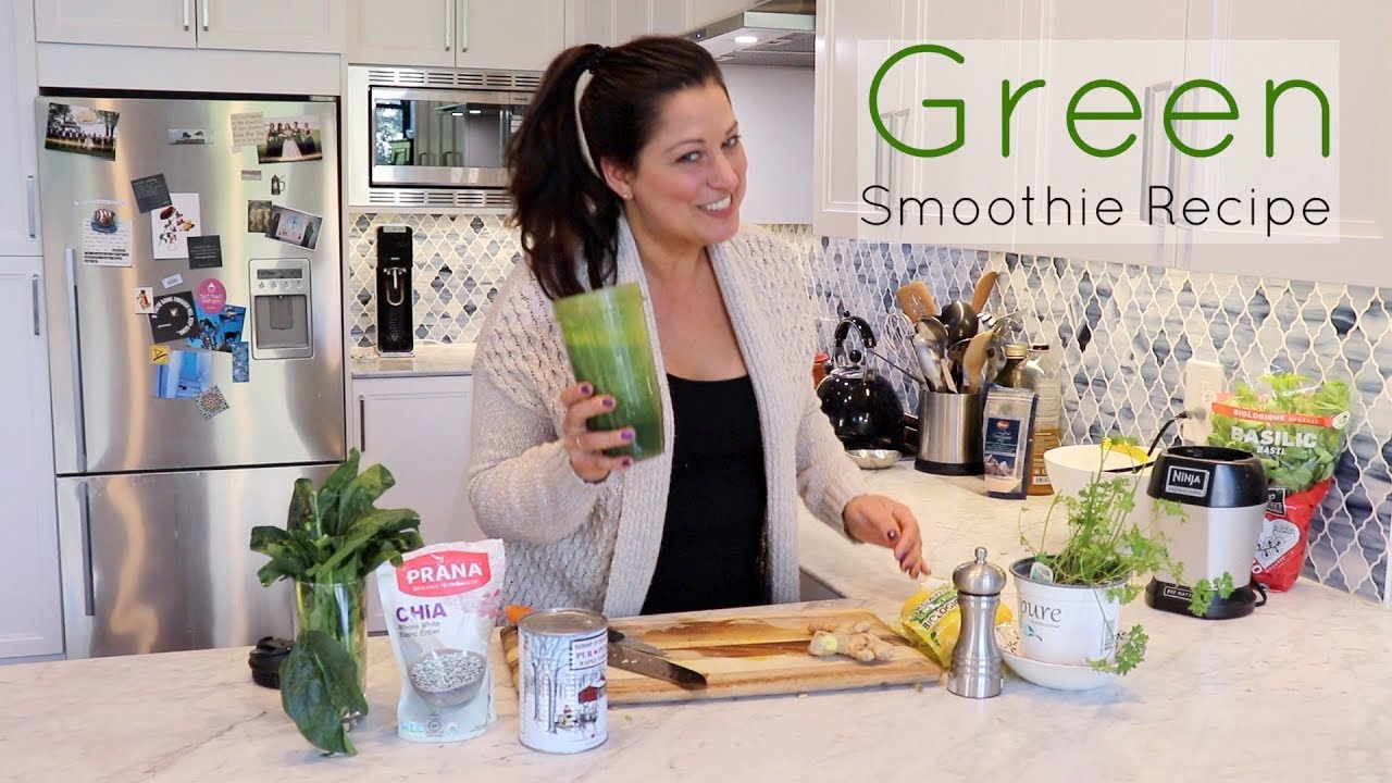 Green Smoothie Recipe - Immune boosting for cold & flu season! - YouTube