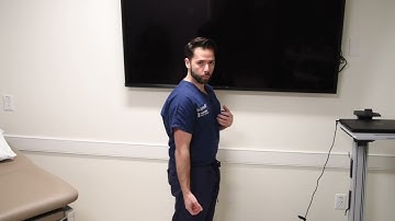 Demonstration of exercises to do immediately after shoulder surgery for Dr. Ayzenberg