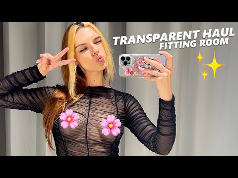 SEE THROUGH TRY ON HAUL - Fitting room