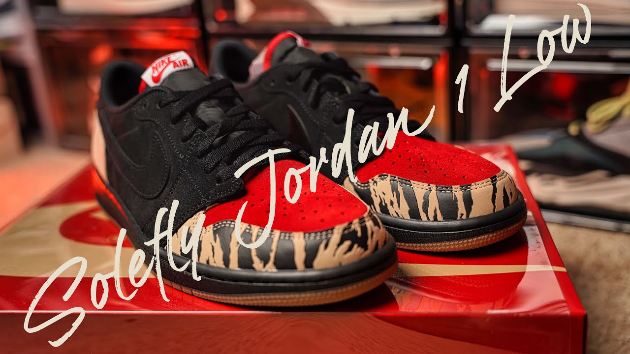 ソールフライ　JORDAN 1 low Solefly x Air Jordan 1 Low - Unbox and Review - YouTube