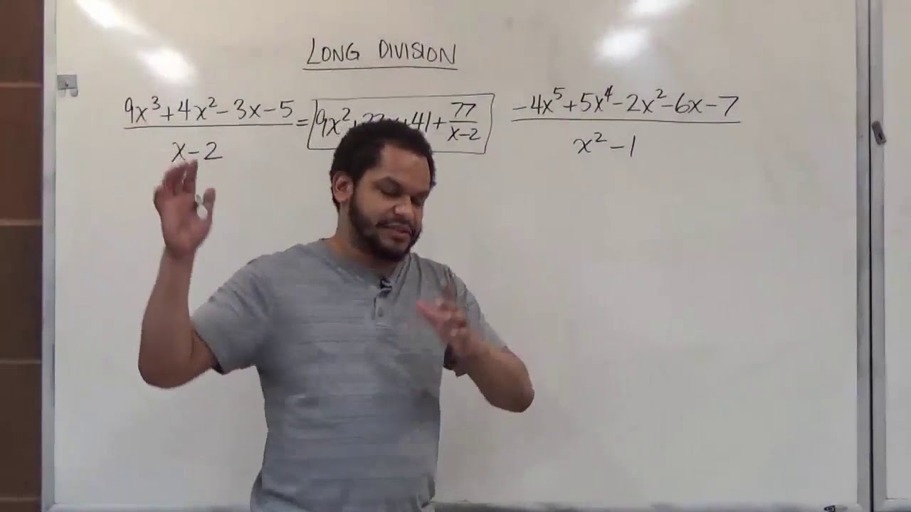 Polynomial Long Division Part II - YouTube