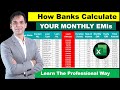 How to Create Dynamic Monthly EMI Calculator in Excel