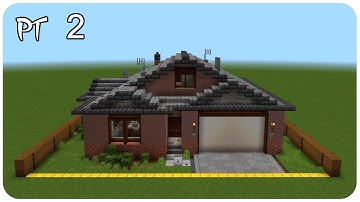 How to build a suburban house in minecraft (with interior) part2/2 Minecraft suburban house tutorial