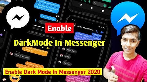 How To Enable Dark Mode On Facebook Messenger App For Android & Iphone-2020 | FB Messenger DarkMode