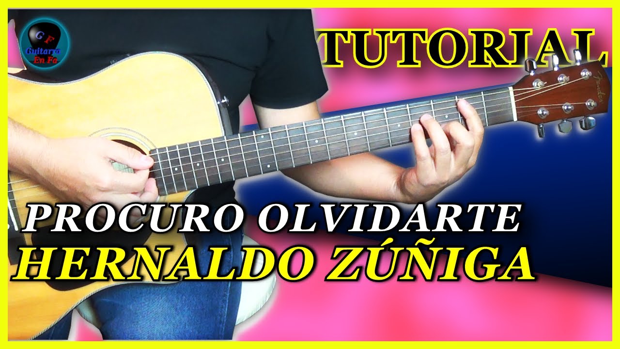 ✓ Cómo tocar PROCURO OLVIDARTE en guitarra ✓ Hernaldo Zúñiga | TUTORIALES  DE GUITARRA T6. - YouTube