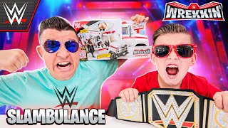 WWE Wrekkin Slambulance! The Toy You Can WRECK!