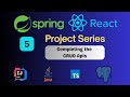Spring Boot React Project - Update &amp; Delete API
