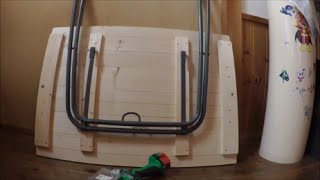 昭和レトロ折り畳みテーブルの脚を再利用　コタツ天板を使ってリメイク机　木工DIY