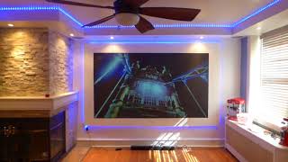 WHAT a TRUE black projection screen should look like new luminous dedicated black 4k