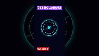 Futuristic Hologram Using Only CSS🤔#shortsfeed #shortvideo #shorts #tamil #htmlcss #cssanimation