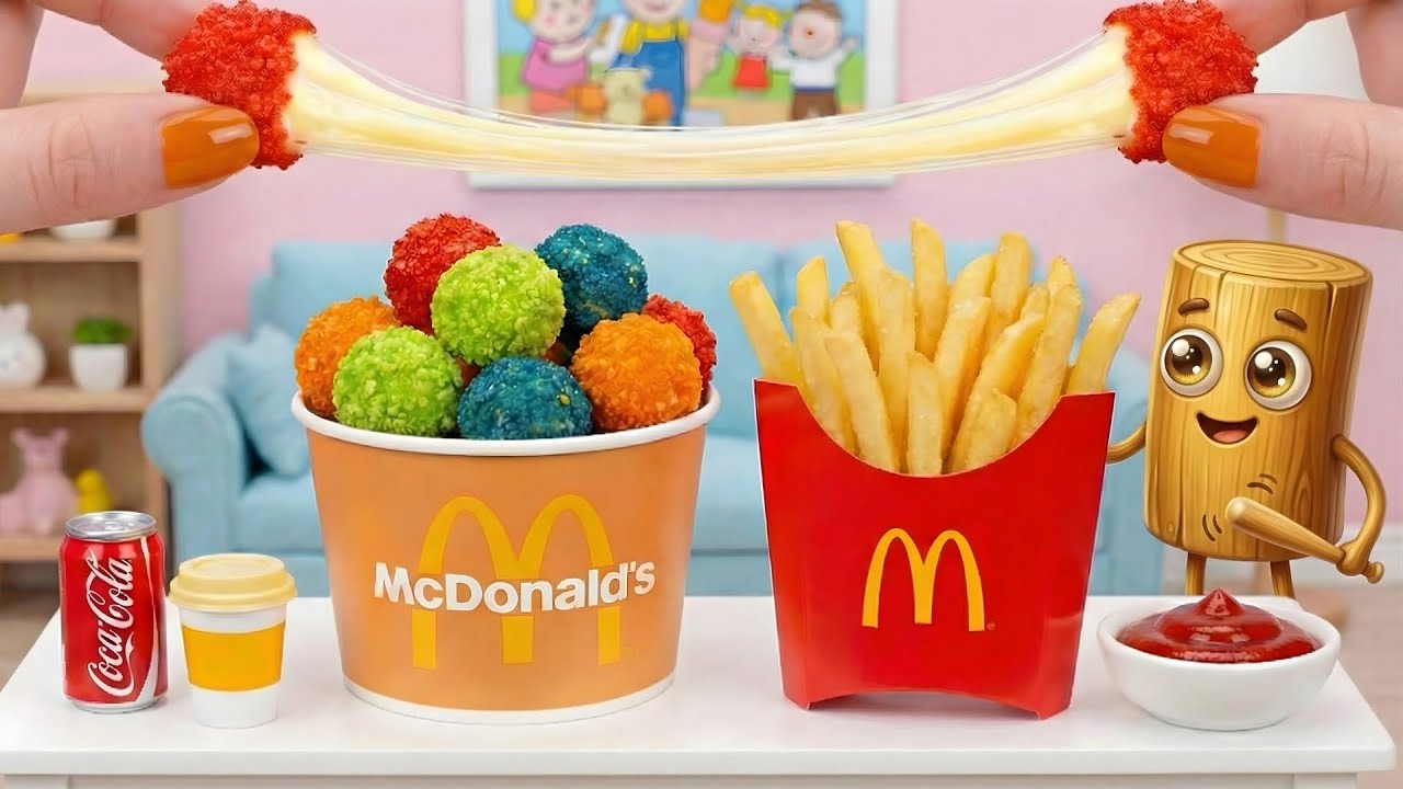 How to Make Rainbow Mozzarella Cheese Balls 🌈🧀💥 Super Easy & Colorful Snack!