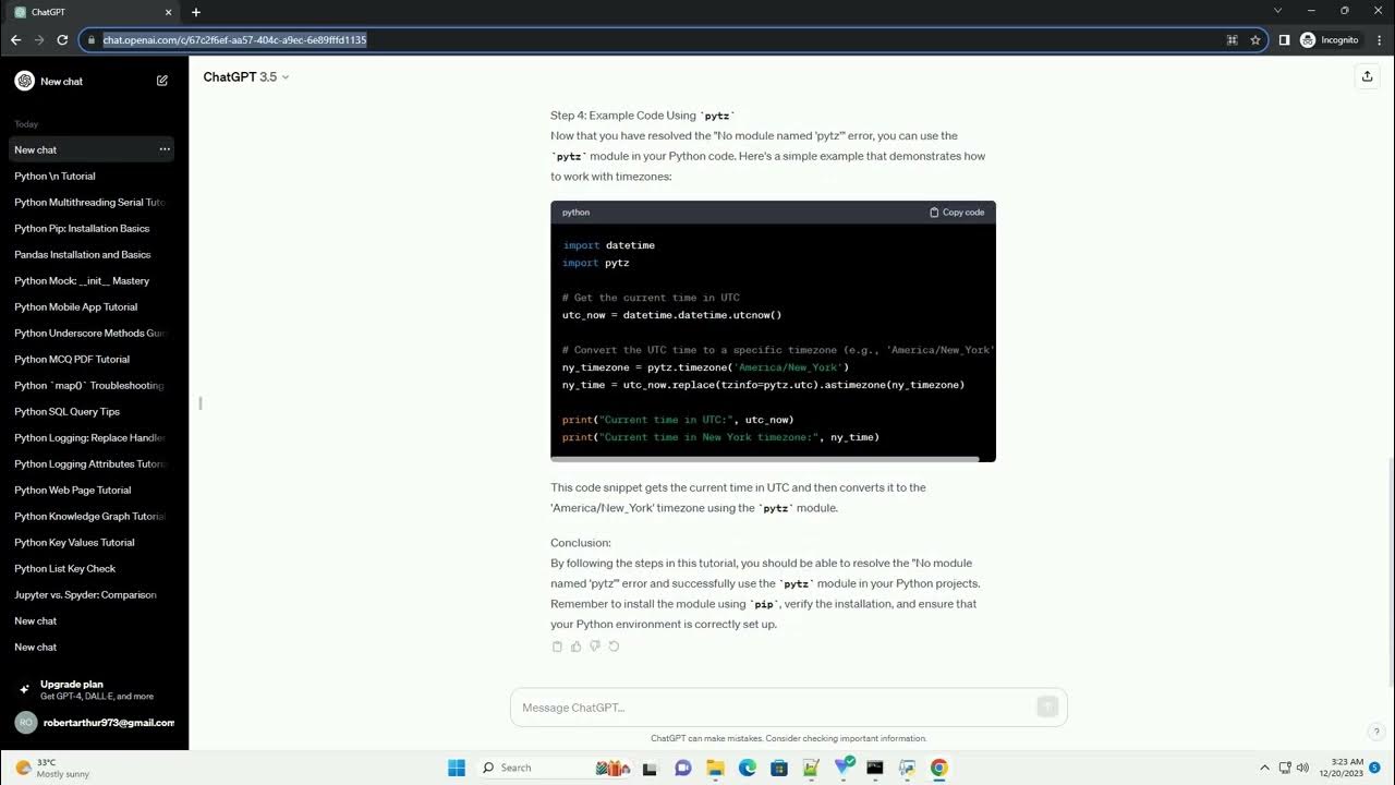 python no module named pytz - YouTube
