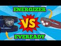 Bataille des lampes frontales  energizer contre eveready