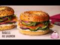 Recette de Bagels au Saumon, Avocat, Fromage et Concombre