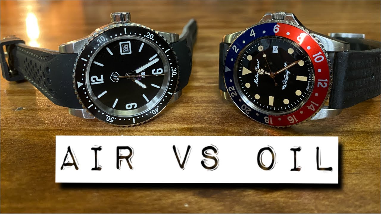Oil Filled Watches Under Water! MatheyTissot and Exciton. Comparing