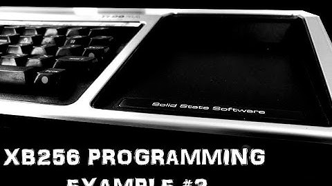 XB256 programming demonstration #2 using Classic99 emulator
