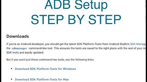 How to Setup ADB Step by Step in Windows 10. COMMAND LINE ONLY