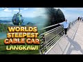 Langkawi sky bridge  cable car  exploring langkawi island by budget travel  food by saidu 