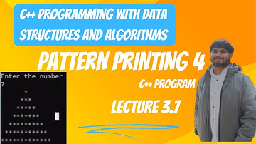3.7  Triangle Pattern in C++ Programming Code