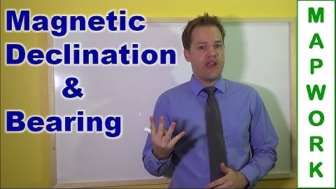 Mapwork magnetic declination and bearing calculations