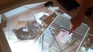 Testing my homebrew multitouch table