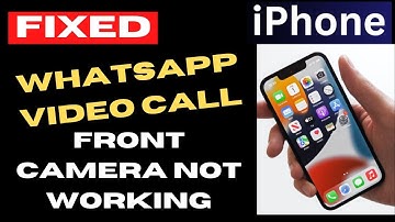 iPhone Frontcamera werkt niet WhatsApp-videogesprek oplossen