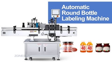 How to use ZS-TB200R Automatic Round Bottle Labeling Machine