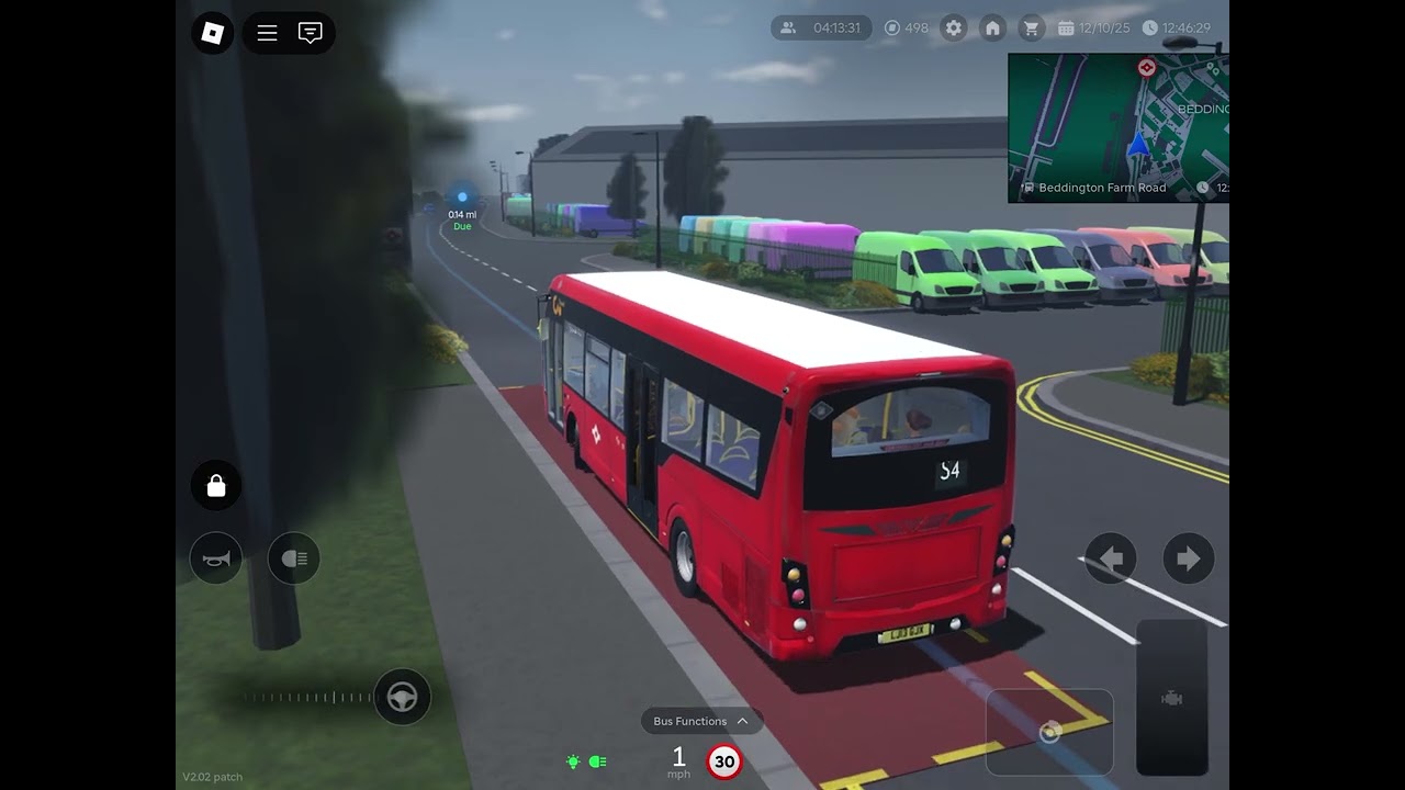 Croydon London Bus Simulator Route S4 from Beddington Superstore to Waddan Marsh