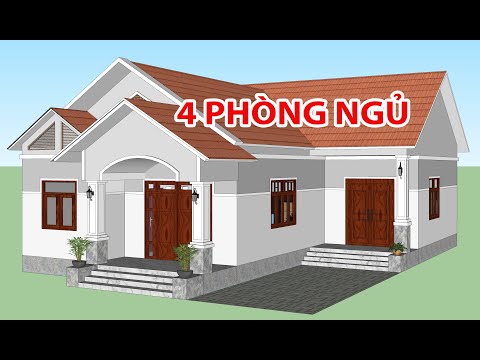 Video GỢI Ý MẪU NHÀ CẤP 4 CHỮ L MÁI THÁI 4 PHÒNG NGỦ ĐẸP |... - youtube