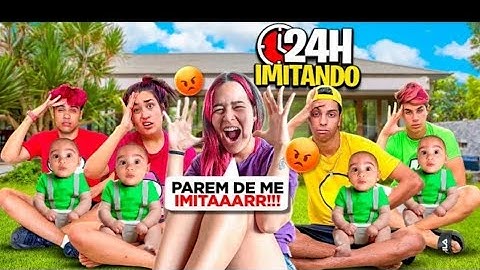 24 horas imitando  minha irmã (ela surtou)