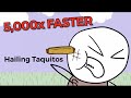 It’s Hailing Taquitos 2x, 4x, 8x Up To 5000x FASTER