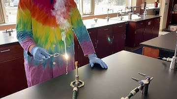 Synthesis: Magnesium oxide from Magnesium and atmospheric Oxygen