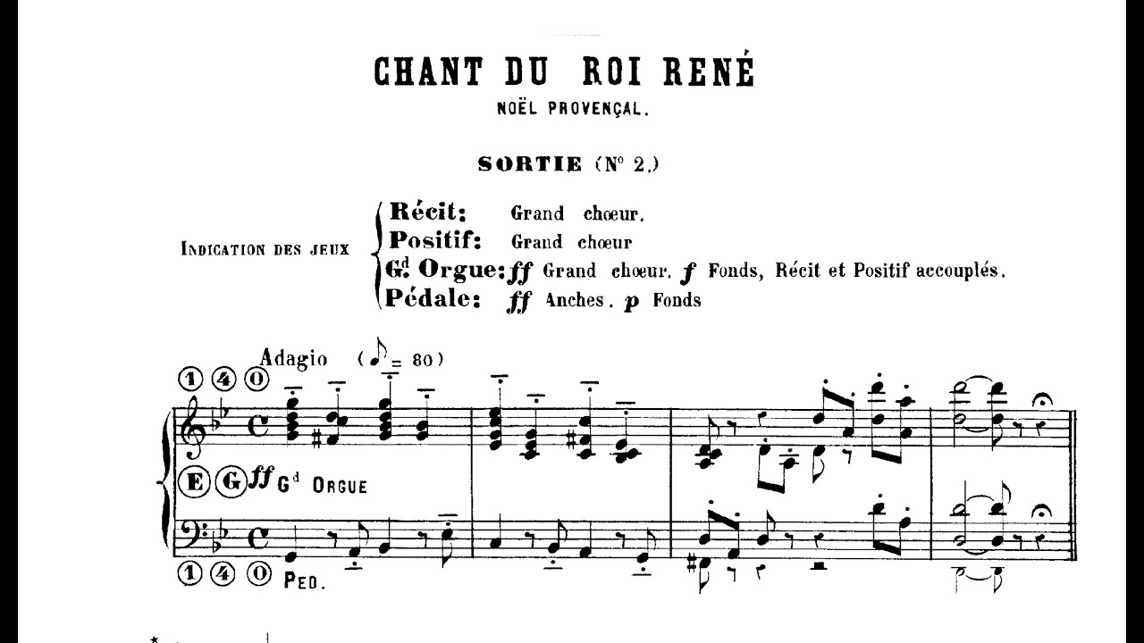 Guilmant: Chant du Roi René - Noël provençal op. 60 Nr. 19