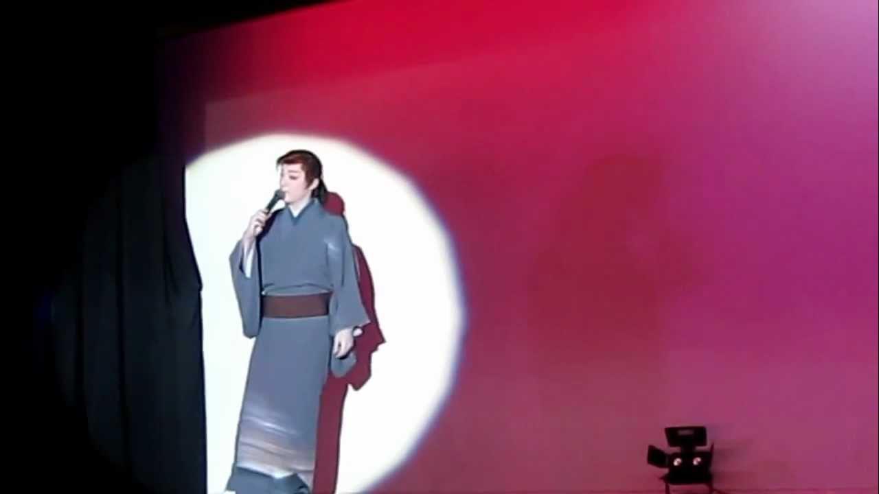 劇団松丸家6月あやめ座長小弁太の妖艶な歌声、紫陽花 YouTube