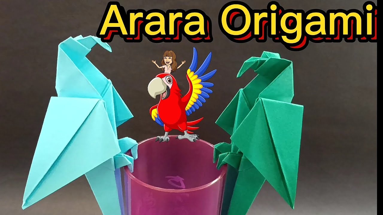 Como fazer uma arara de origami