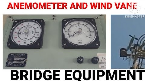 Anemometer and windvane bridgeequipment #merchantnavy #sailors #Meterology #winddirection #windspeed