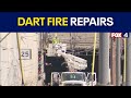 DART expects return to normal by Monday after train catches fire, injuring 6