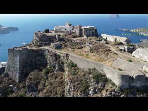 Το Κάστρο της Χώρας (Κύθηρα) ΑΝΩΘΕΝ - Aerial video by drones Dji