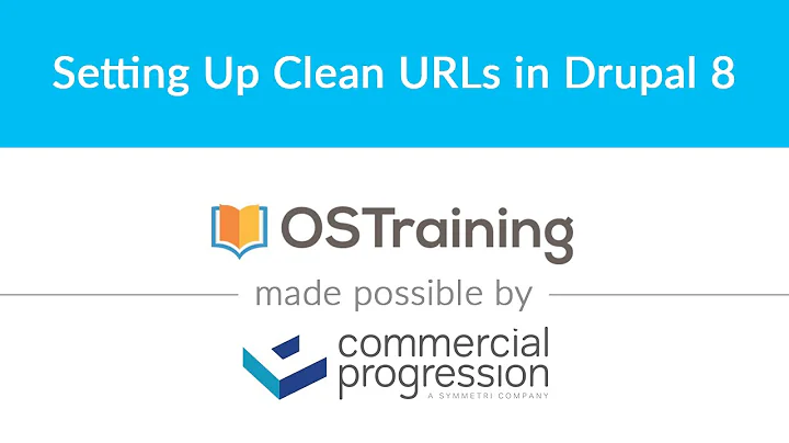 Lesson #3: Setting Up Clean URLs in Drupal 8