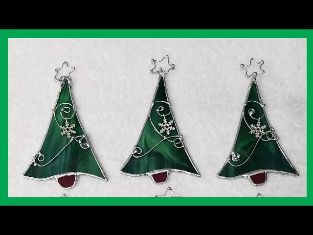 How to make stained glass Christmas tree ornaments - assembly line - YouTube how-to-make-stained-glass-christmas-tree-ornaments-assembly-line-youtube