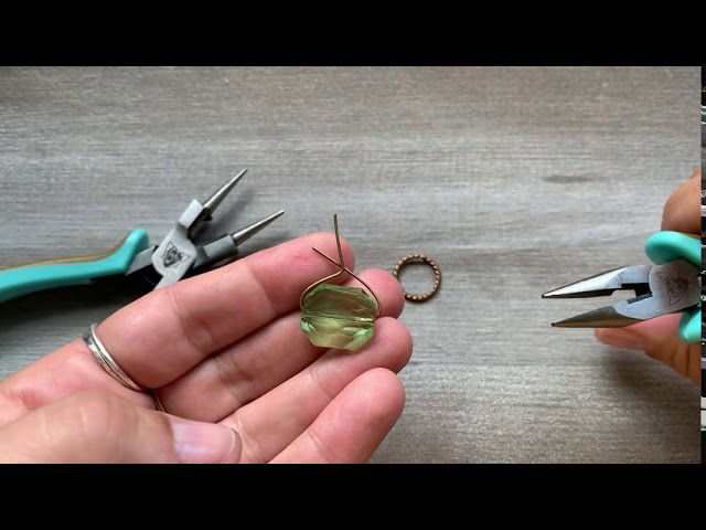 Creating a Wire Pinch Bail - Better Beaders Episode by PotomacBeads 