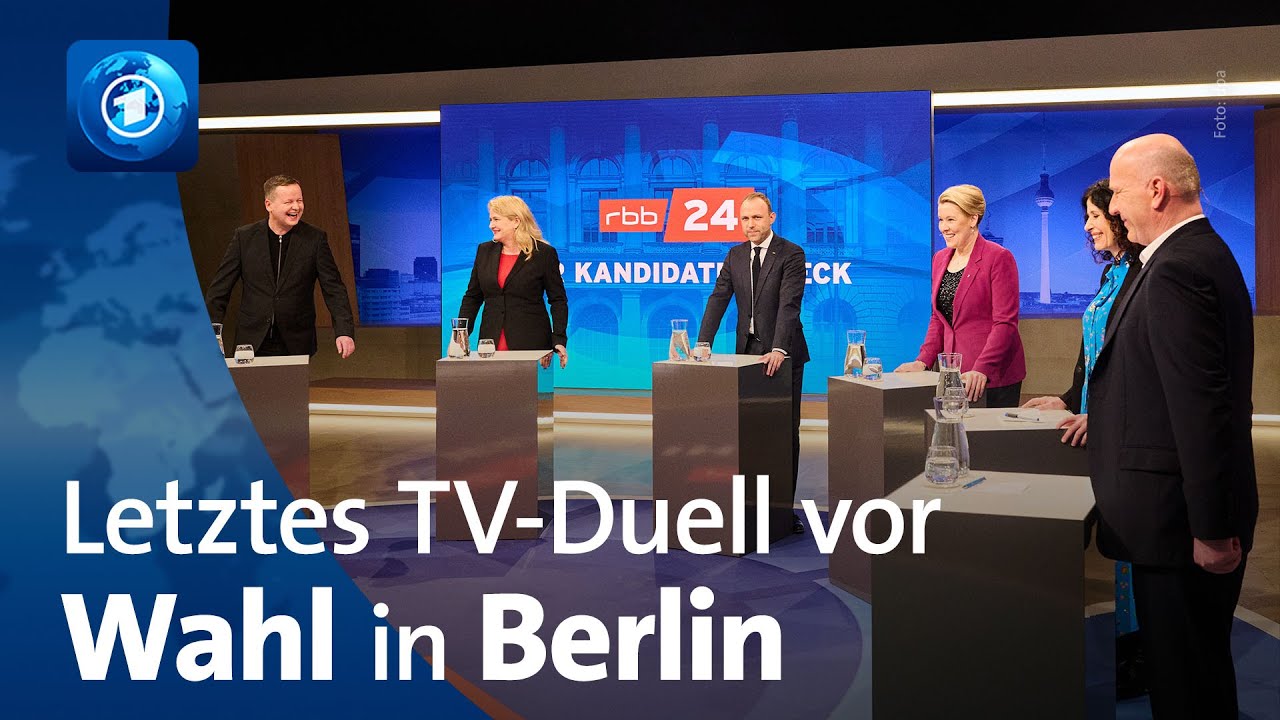 Berlin-Wahl Letzter Schlagabtausch der Spitzenkandidatinnen im TV