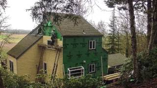 James Hardie siding time lapse video with JForrest Siding. An Oregon Home re-sided.