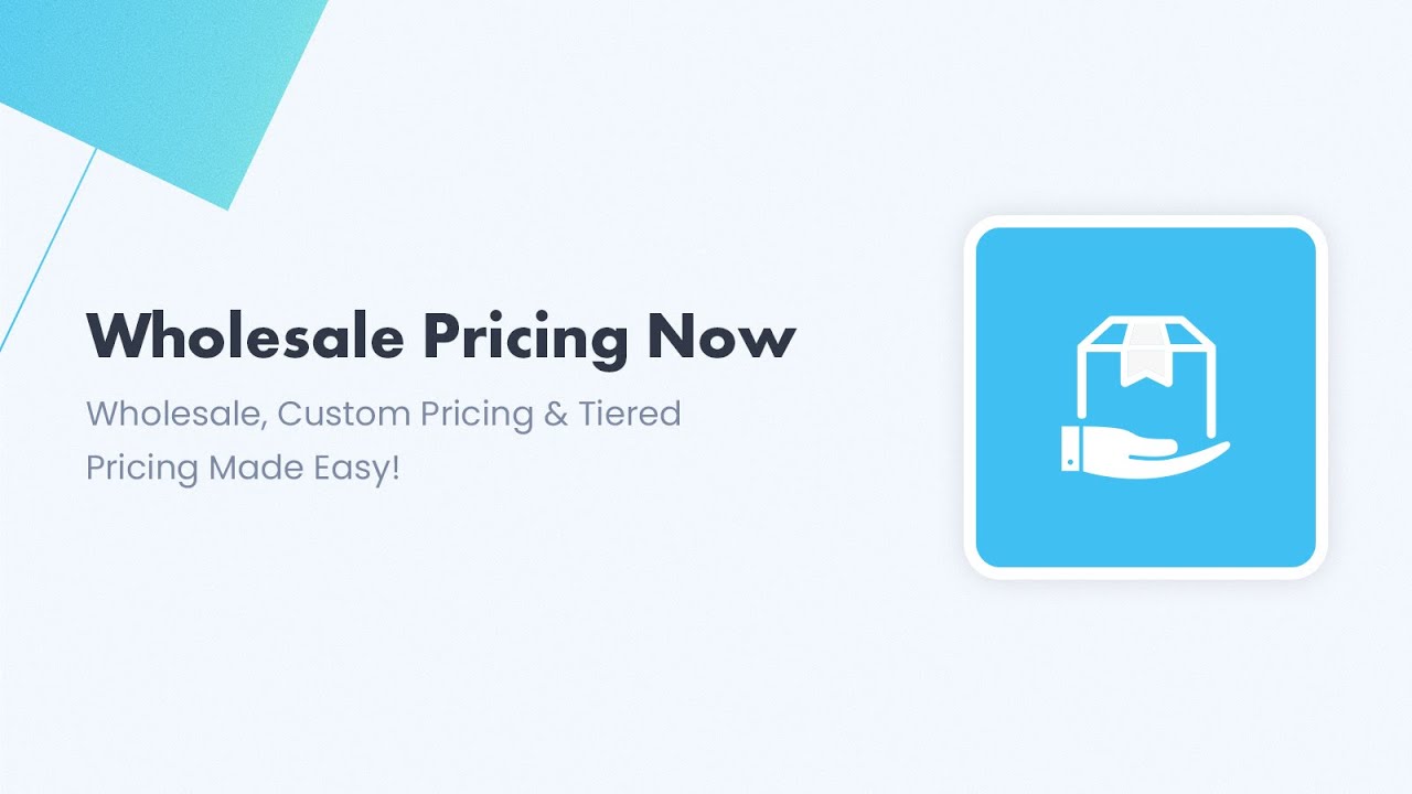 Shopify Wholesale Custom Pricing Tiered Pricing Made Easy YouTube